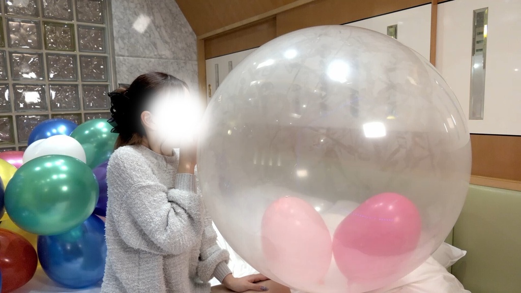 #160 るあさんの巨大風船膨らまし