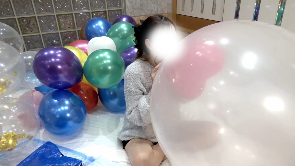 #160 るあさんの巨大風船膨らまし