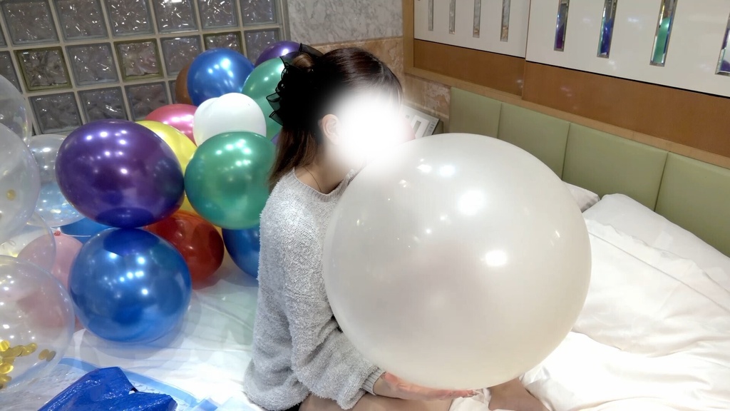 #160 るあさんの巨大風船膨らまし