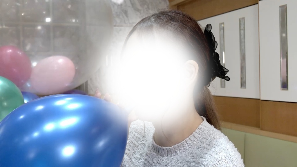 #175 るあさんの風船部屋作り&細長い風船膨らまし