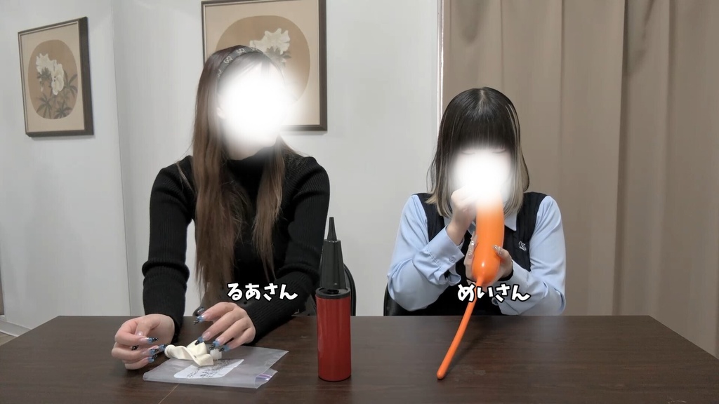#179 るあさん・めいさんの風船圧力チャレンジ【呼気圧測定動画あり】