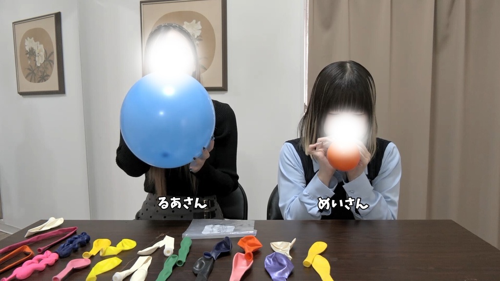 #179 るあさん・めいさんの風船圧力チャレンジ【呼気圧測定動画あり】
