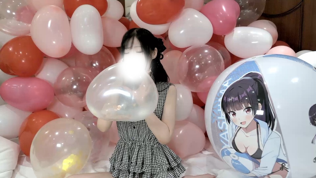 #182 めいさんのコンフェッティバルーン膨らまし
