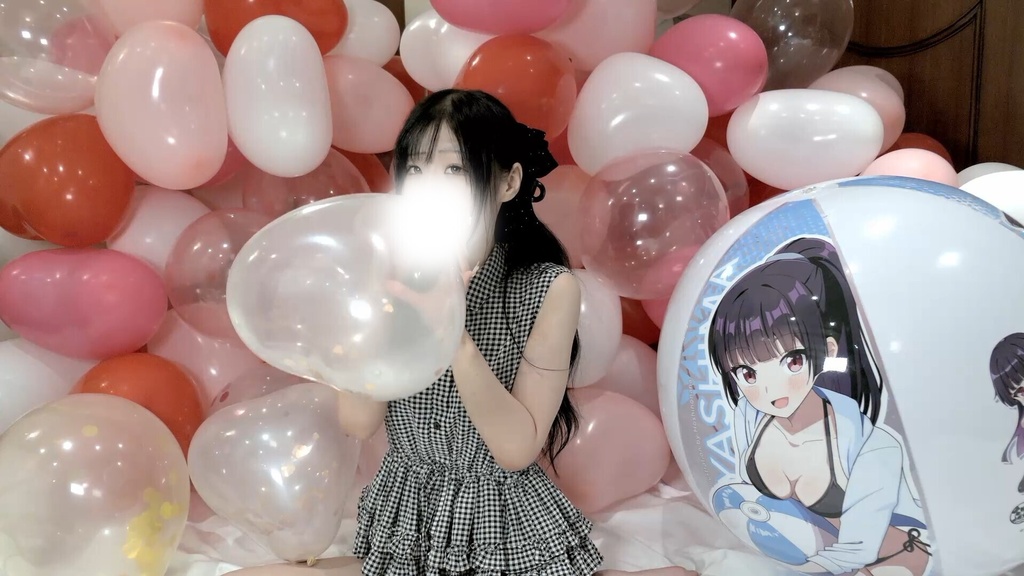 #182 めいさんのコンフェッティバルーン膨らまし