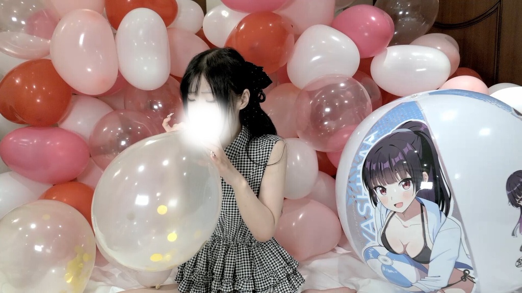 #182 めいさんのコンフェッティバルーン膨らまし