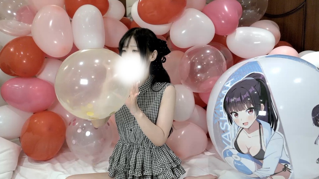 #182 めいさんのコンフェッティバルーン膨らまし