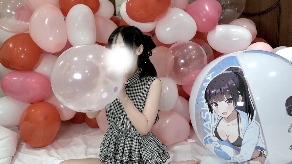 #182 めいさんのコンフェッティバルーン膨らまし