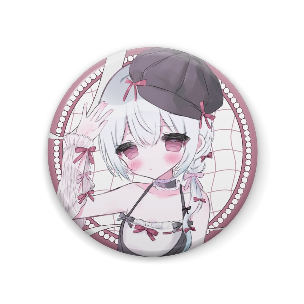 リボン 缶バッジ.⋆𝜗𝜚