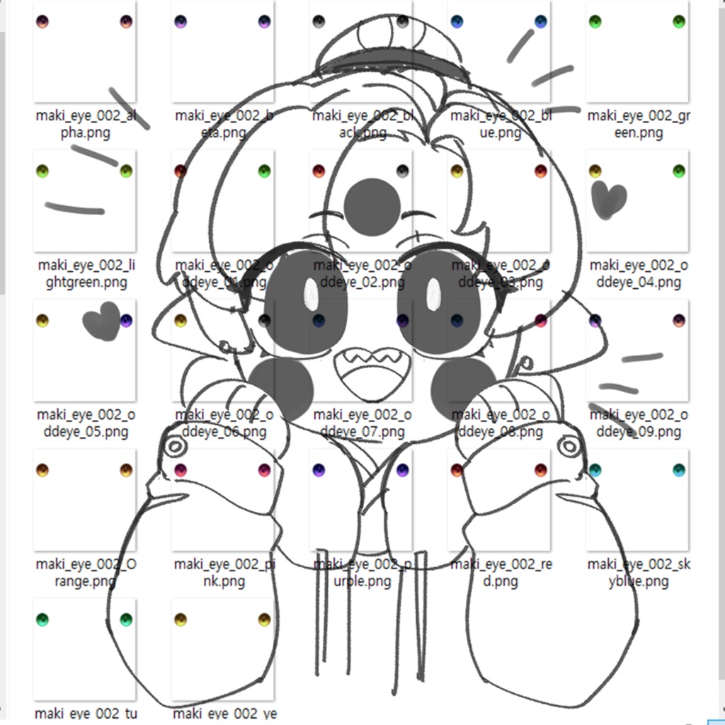 Eyes Texture 目のテクスチャ2