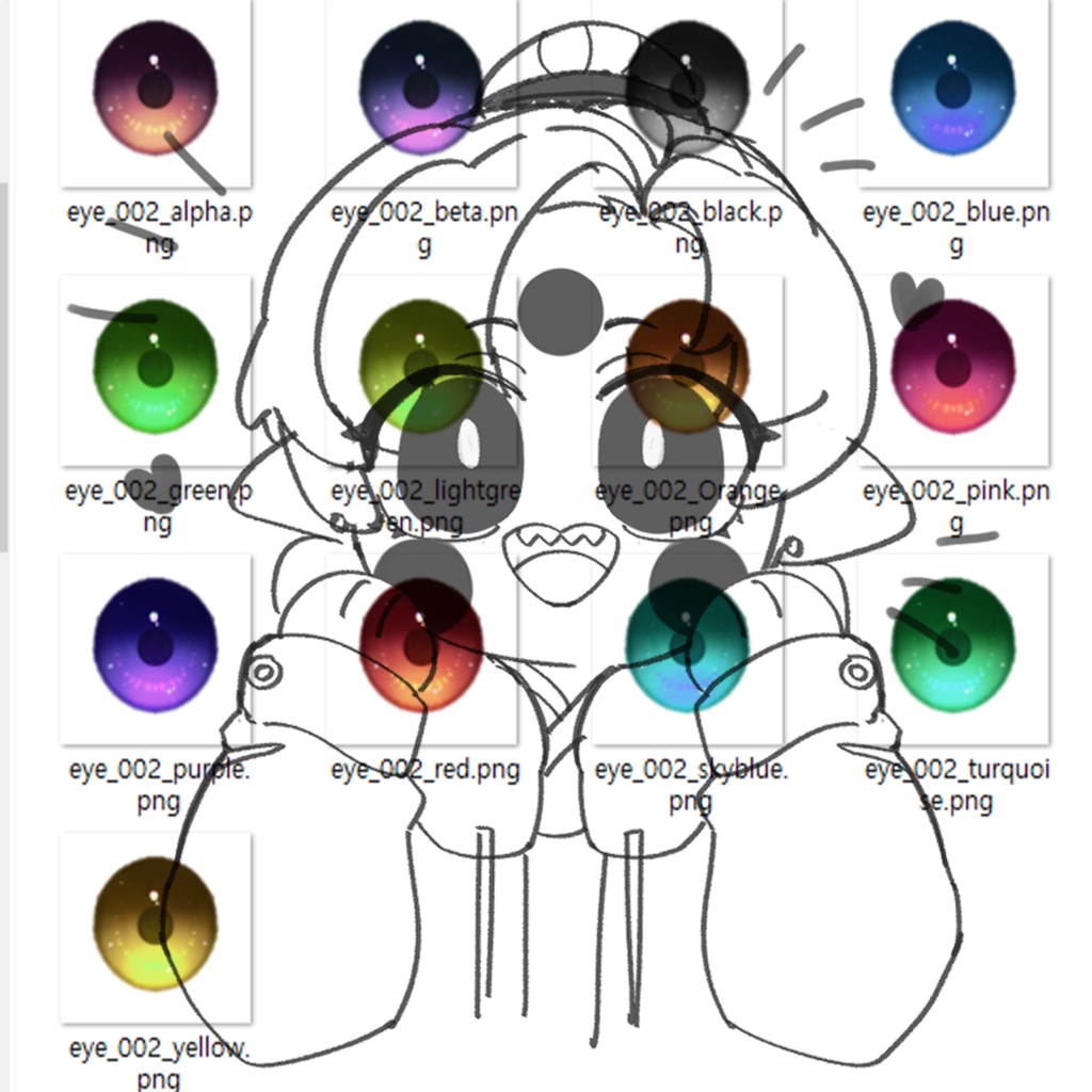 Eyes Texture 目のテクスチャ2