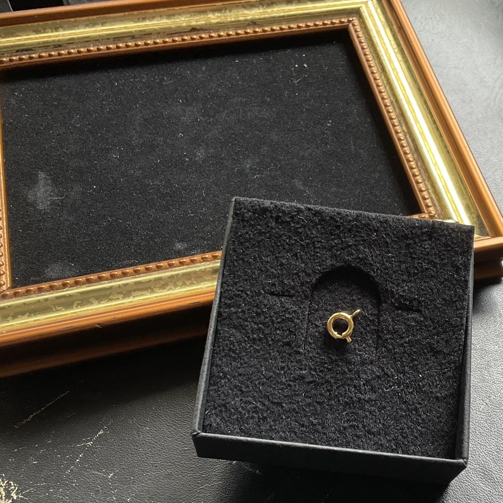 イヤリング用チャーム装着ヒキワ(片耳用)