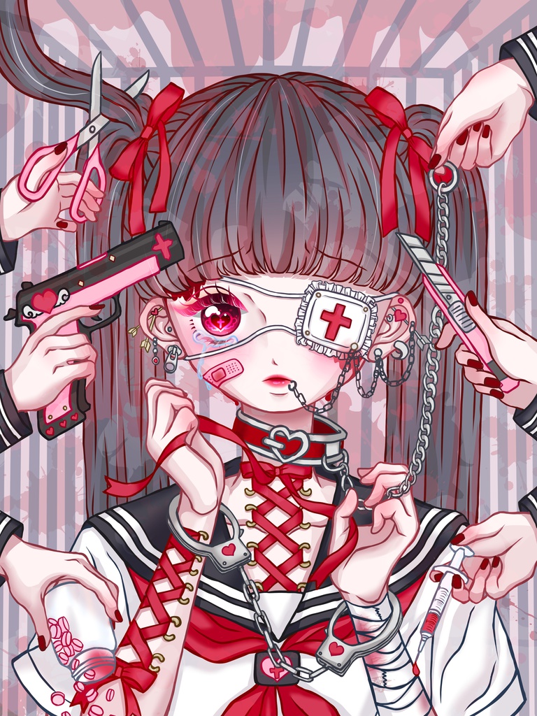 ツインテちゃんバッジ