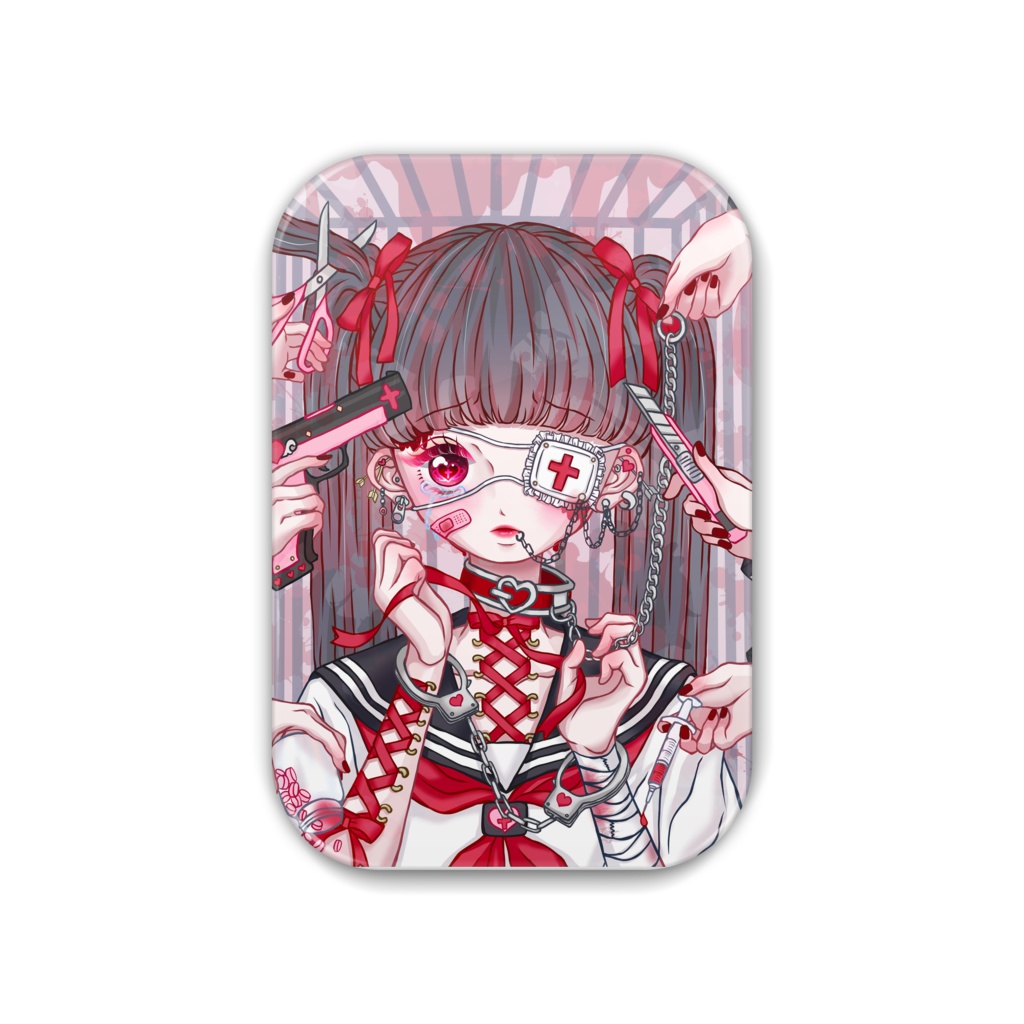 ツインテちゃんバッジ