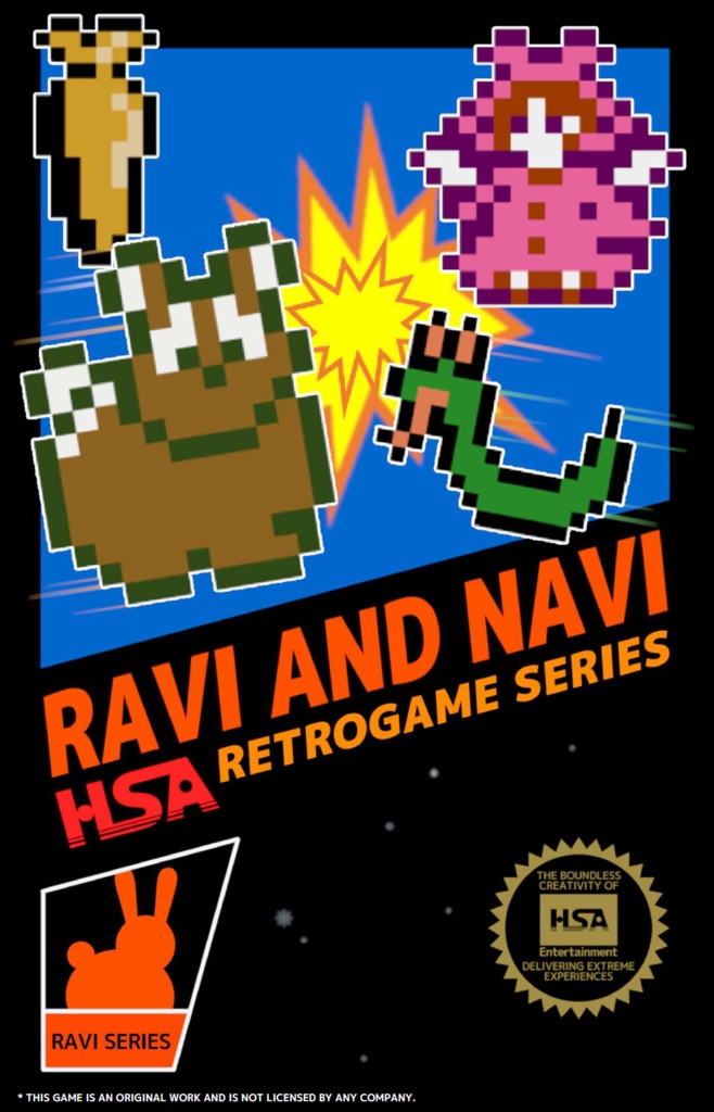 「Ravi and Navi」: 北米版FC(EntertainmentSystem)互換機向けカセット