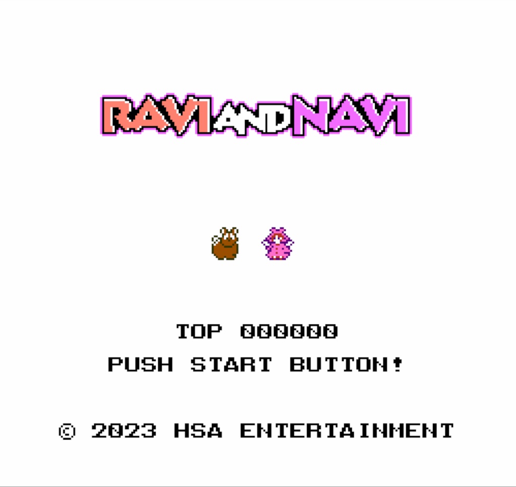 「Ravi and Navi」: 北米版FC(EntertainmentSystem)互換機向けカセット