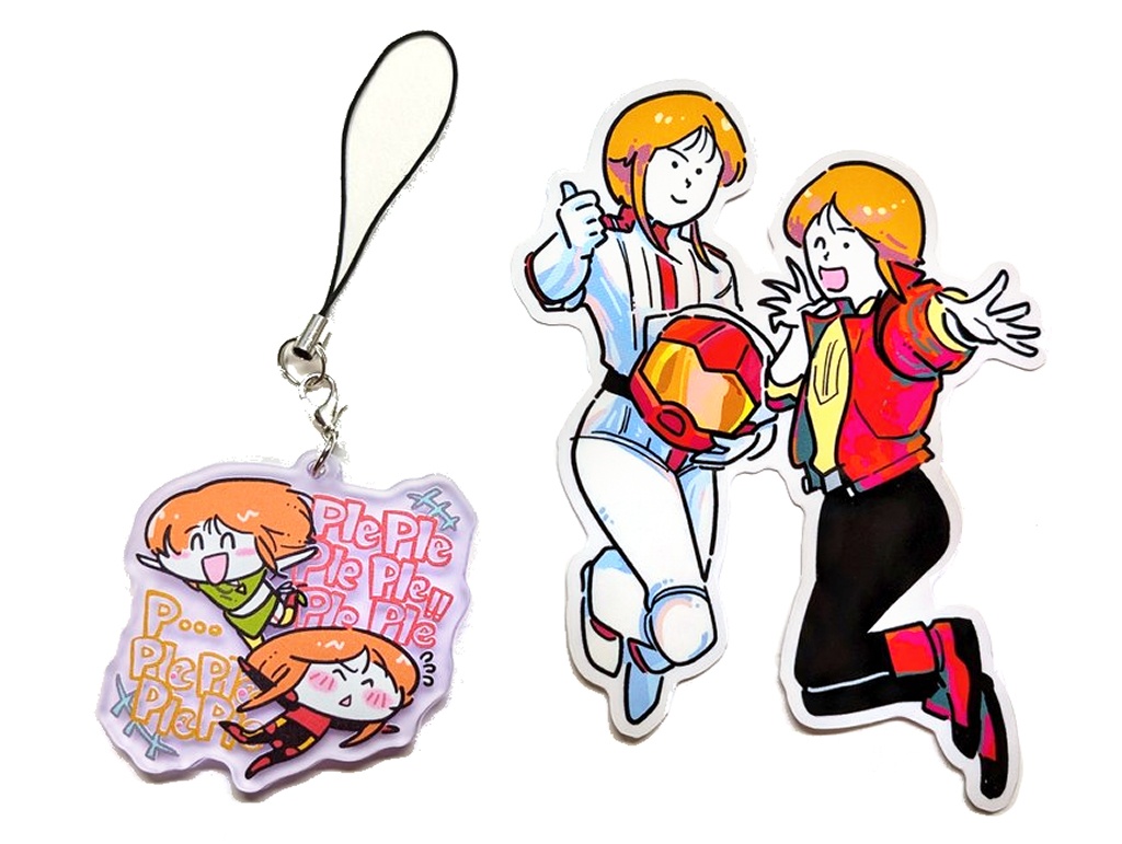 【プル＆プルツー】アクリルキーホルダー＆ステッカーセット