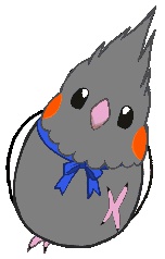 オカメインコ D デコメ用GIF152×238