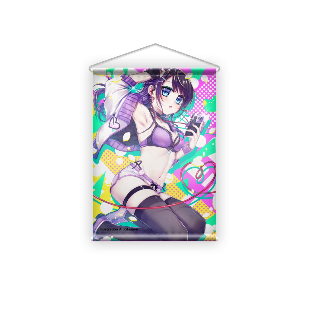 VTuber風*藤崎紫音*タペストリー