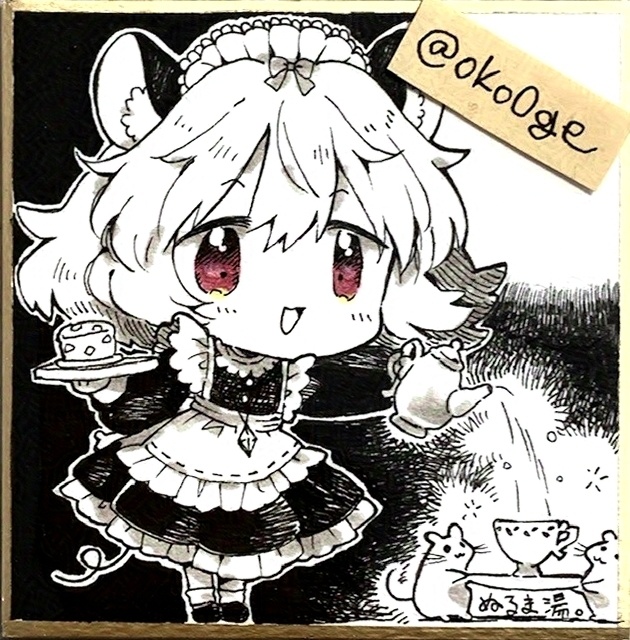 【色紙】山如・霊夢・魔理沙・ナズーリン