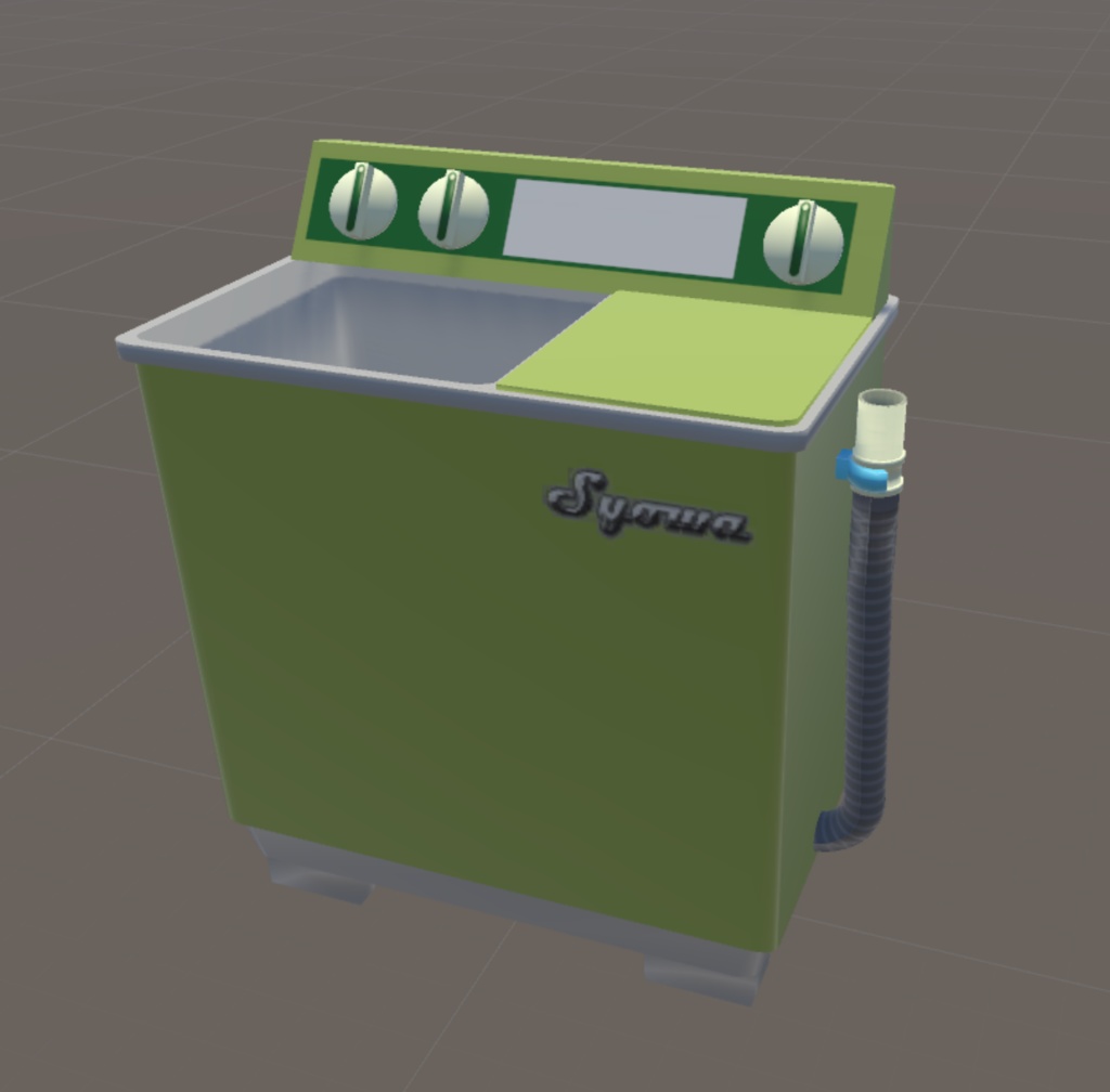 【無料】3Dモデル「二槽式洗濯機」