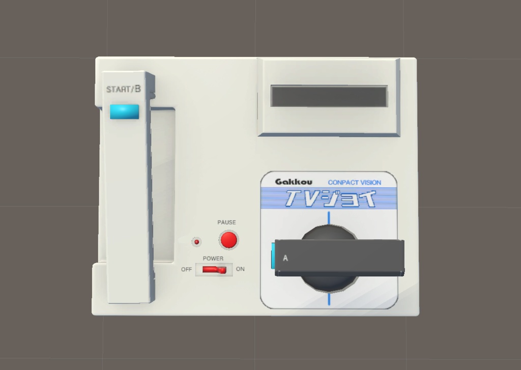 【無料】3Dモデル「レトロ風マイナーゲーム機セット」