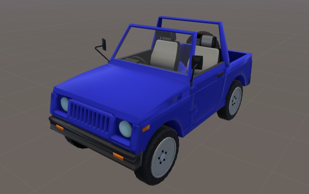 【無料】3Dモデル「レトロ風オフロード四輪駆動軽自動車」