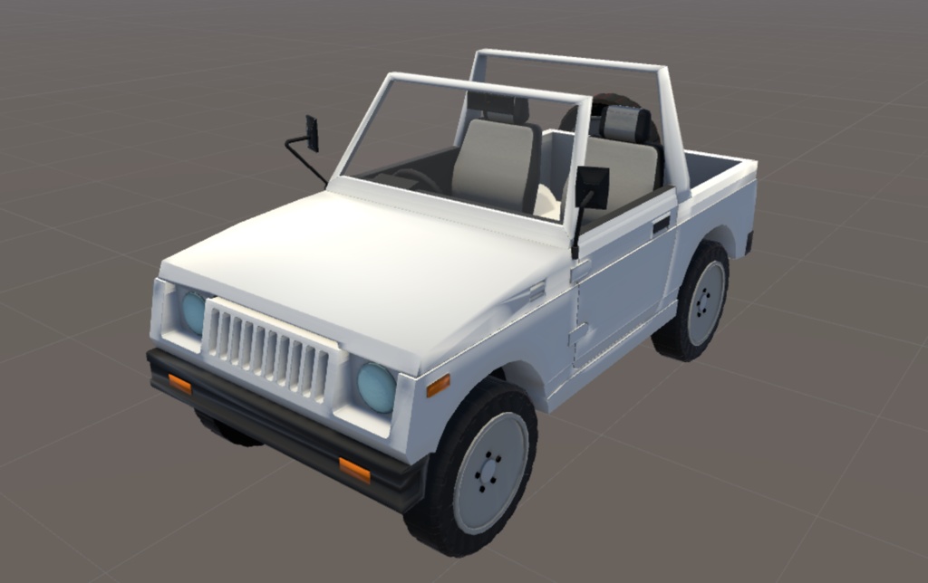 【無料】3Dモデル「レトロ風オフロード四輪駆動軽自動車」