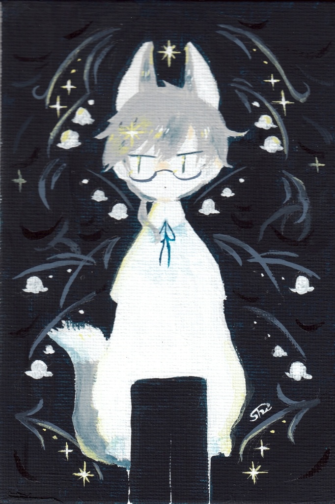 【原画】星と花