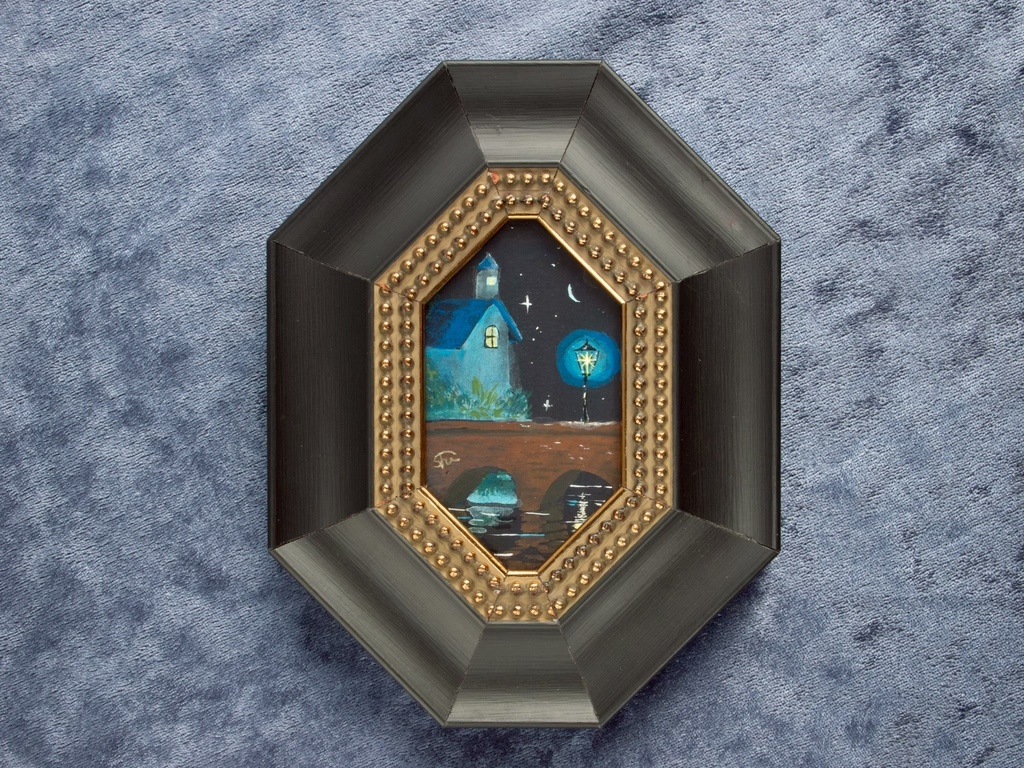 【原画】街灯と橋