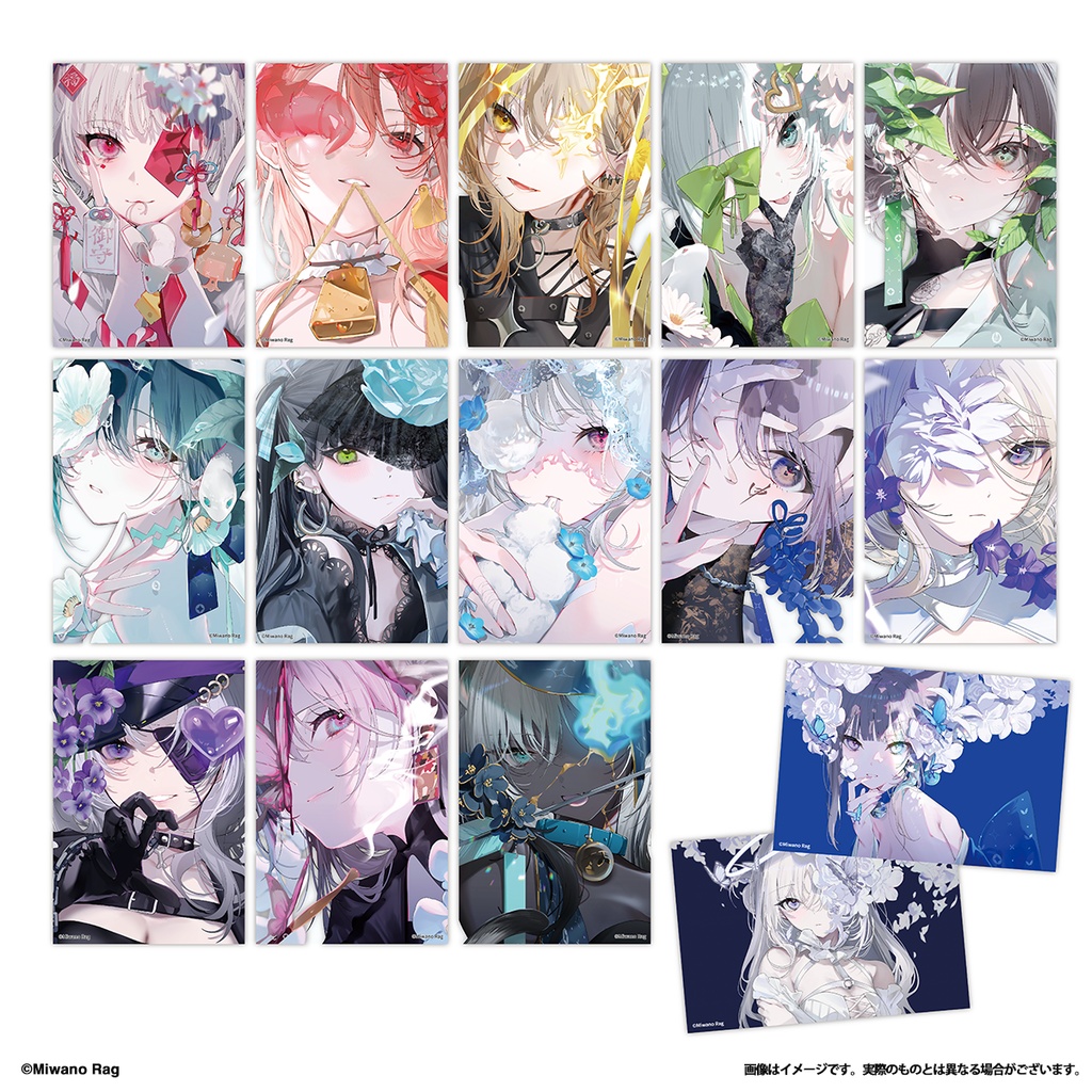 クリアポストカード15枚セットA