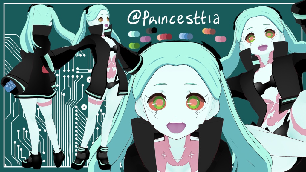 Rebecca from Cyber Punk v2 [VRM file]