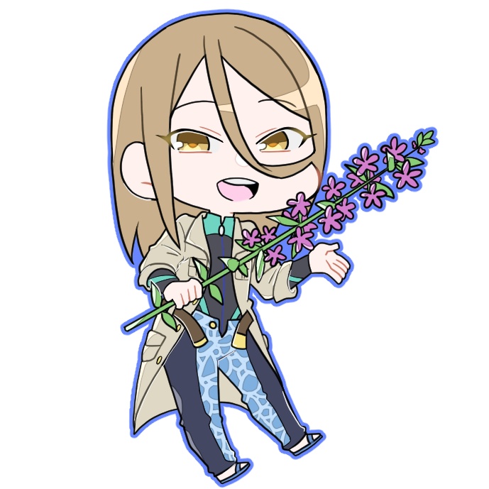 アイドル×誕生花アクリルキーホルダー