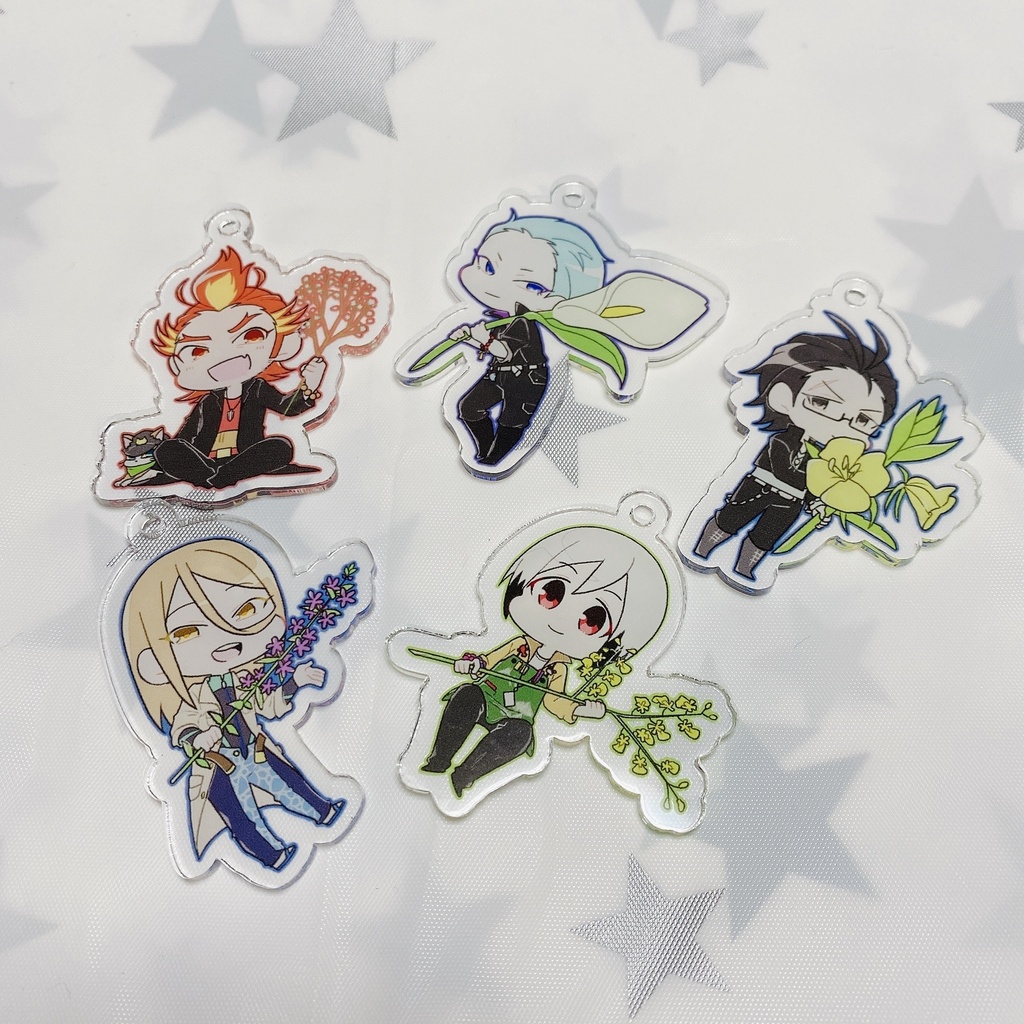 アイドル×誕生花アクリルキーホルダー
