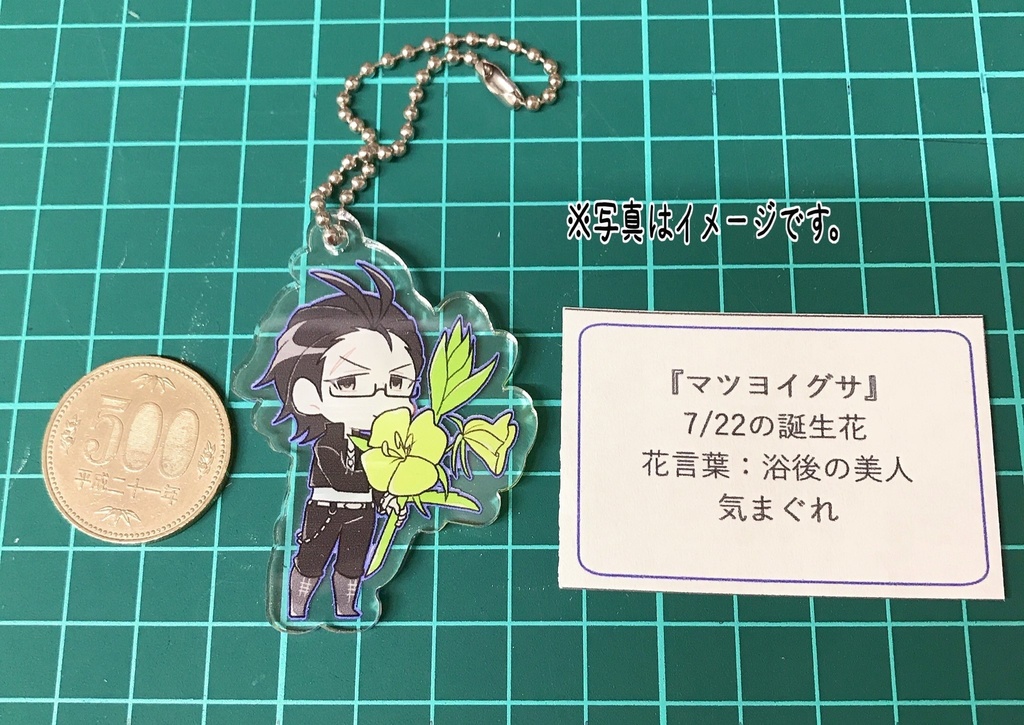 アイドル×誕生花アクリルキーホルダー
