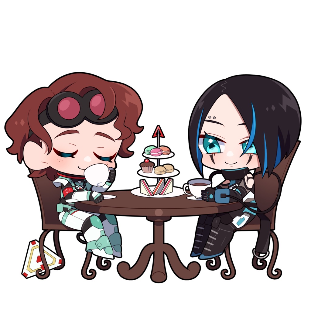 お茶会コースター