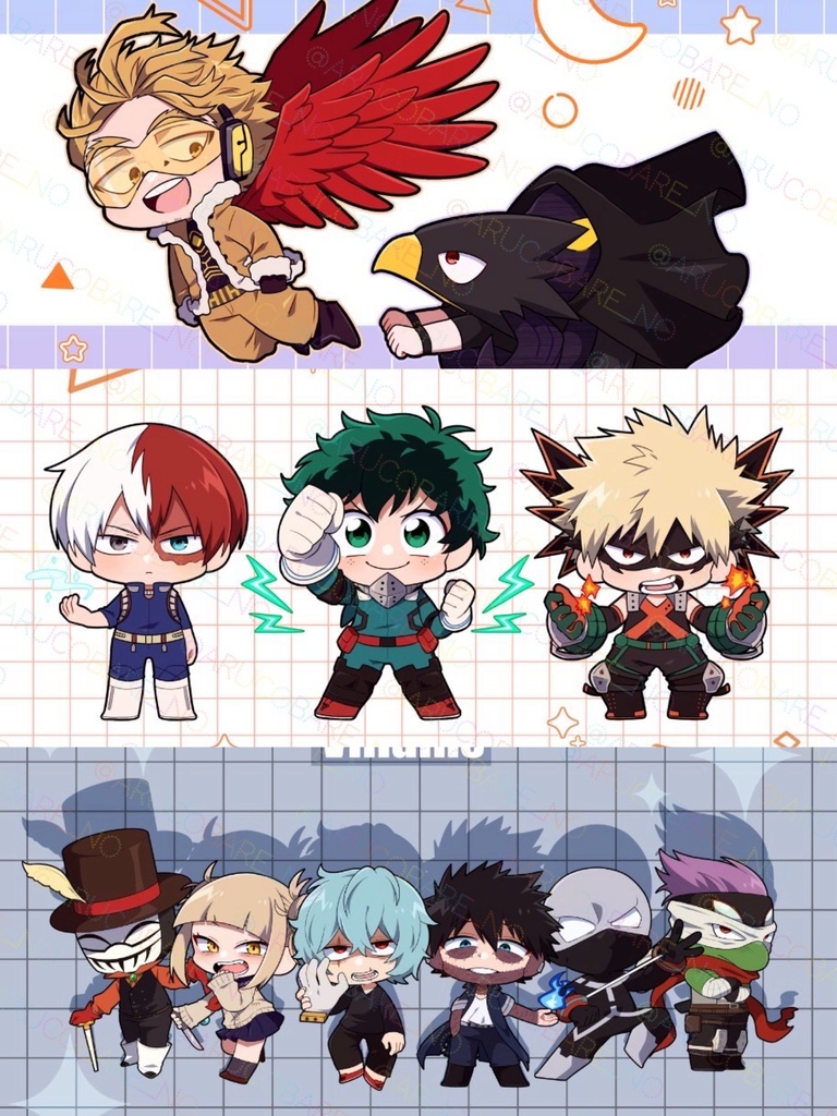 デフォルメキャラ クリアファイル
