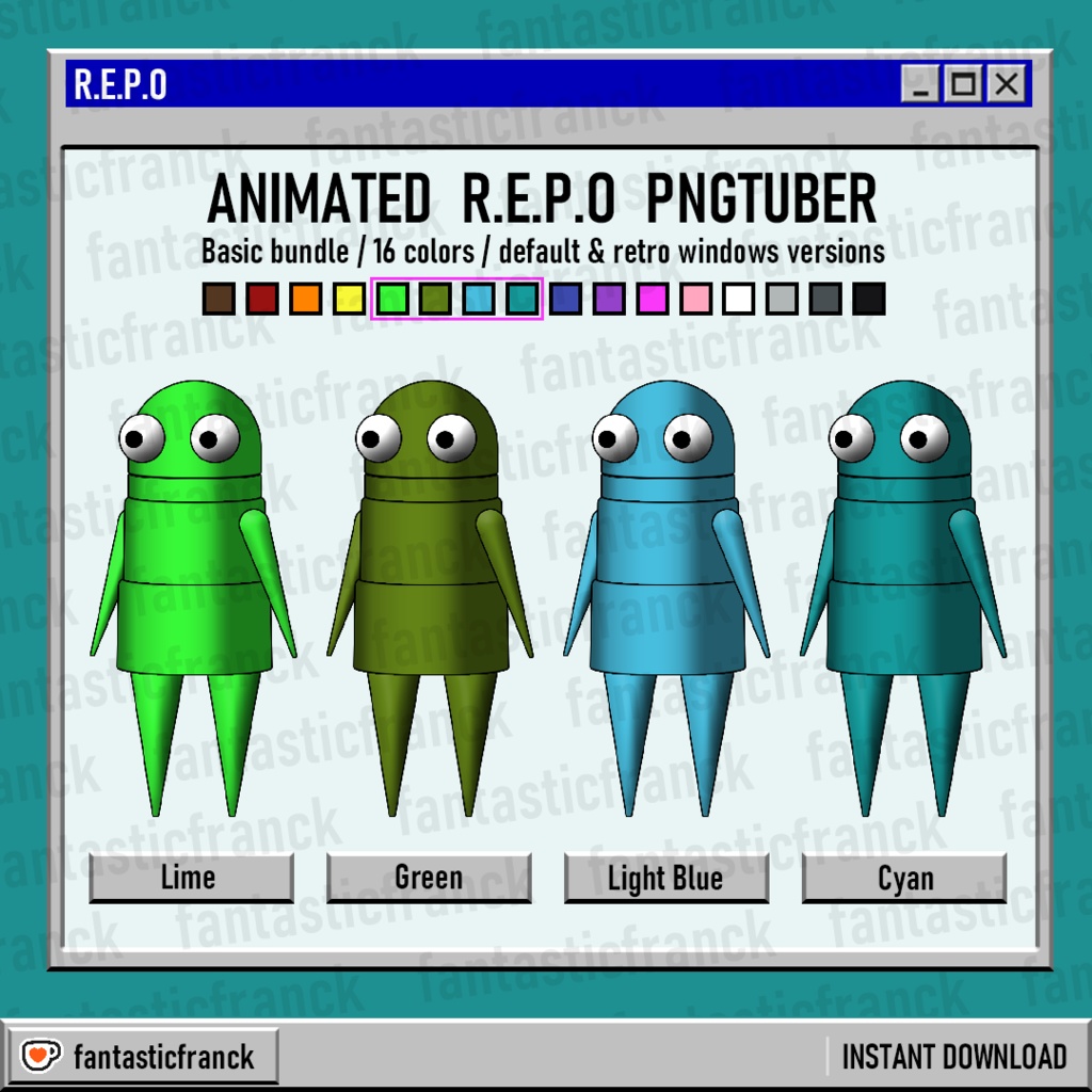REPO Animated PNGTuber Basic Bundle (For PNGTuber Plus)