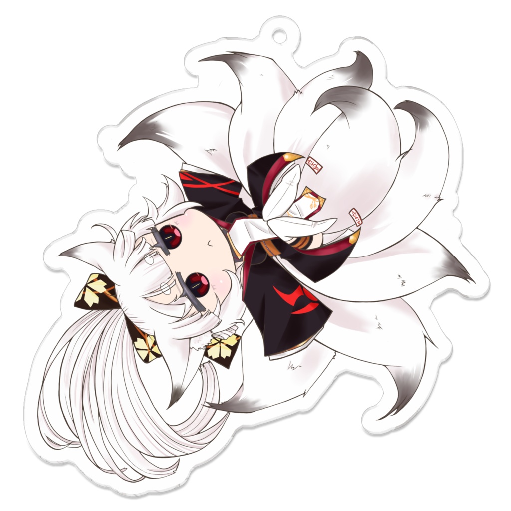 ぎんこふわふわアクキー