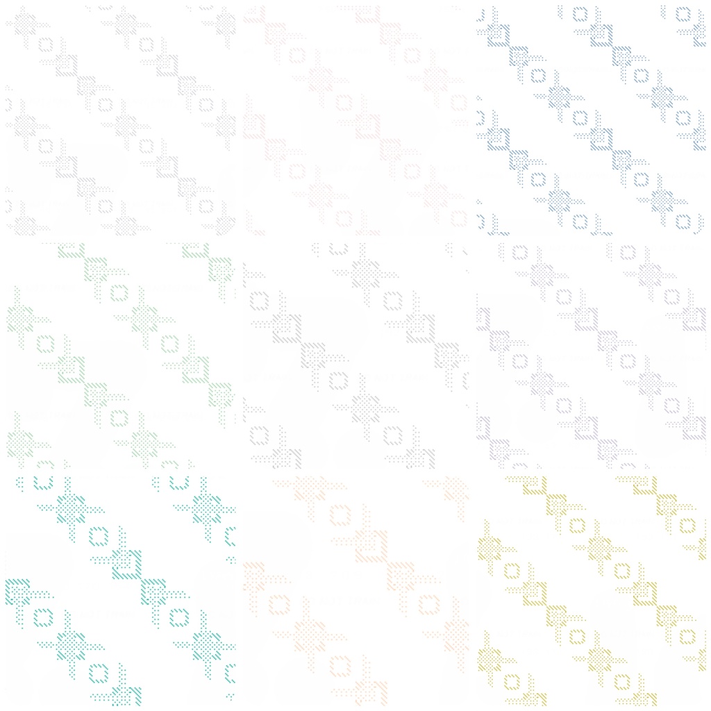 ウォーターマーク素材#1/正方形1080×1080・透過PNG形式・10色セット