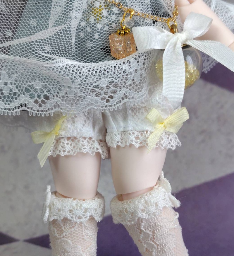 風鈴風味なふわふわチュール重ねドレスセット・青竹