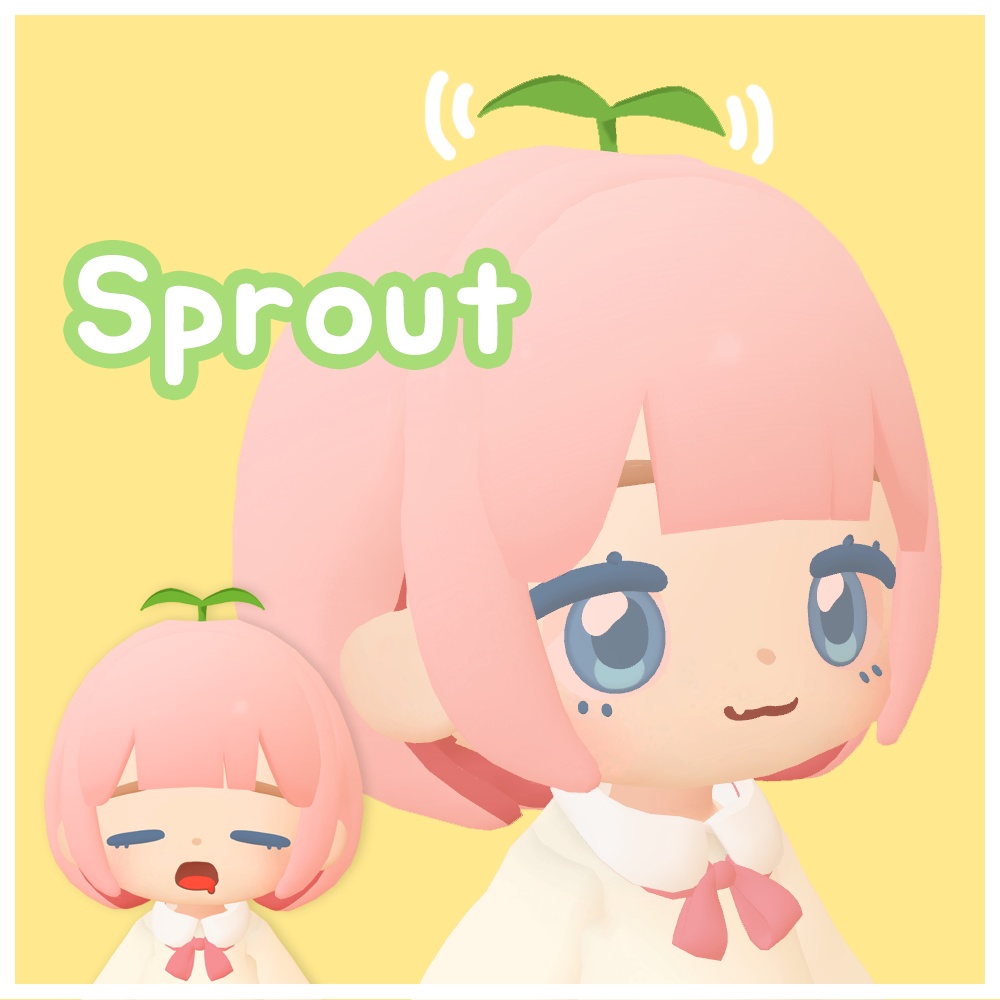 ちまこぞく専用若芽の髪飾り