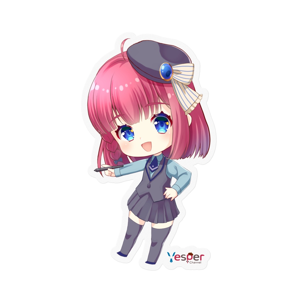 ちびべすぱステッカー（透明）