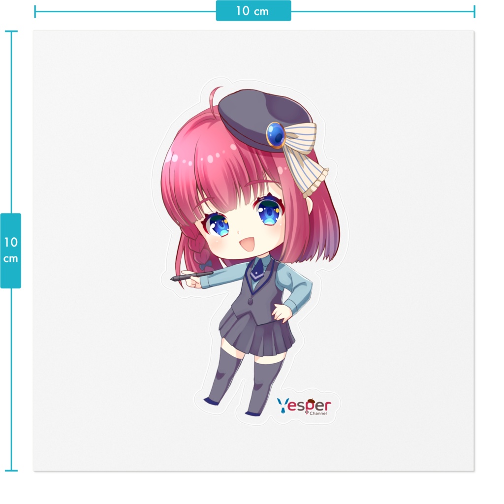 ちびべすぱステッカー(透明)