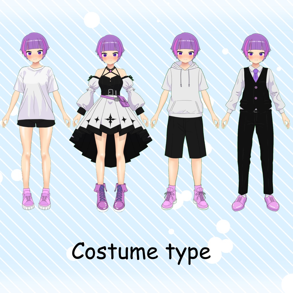 【Live2D_VST】カスタムモデル001_Customizable Model001