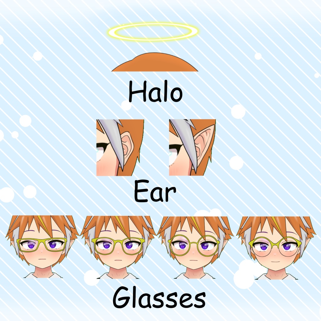 【Live2D_VST】カスタムモデル001_Customizable Model001