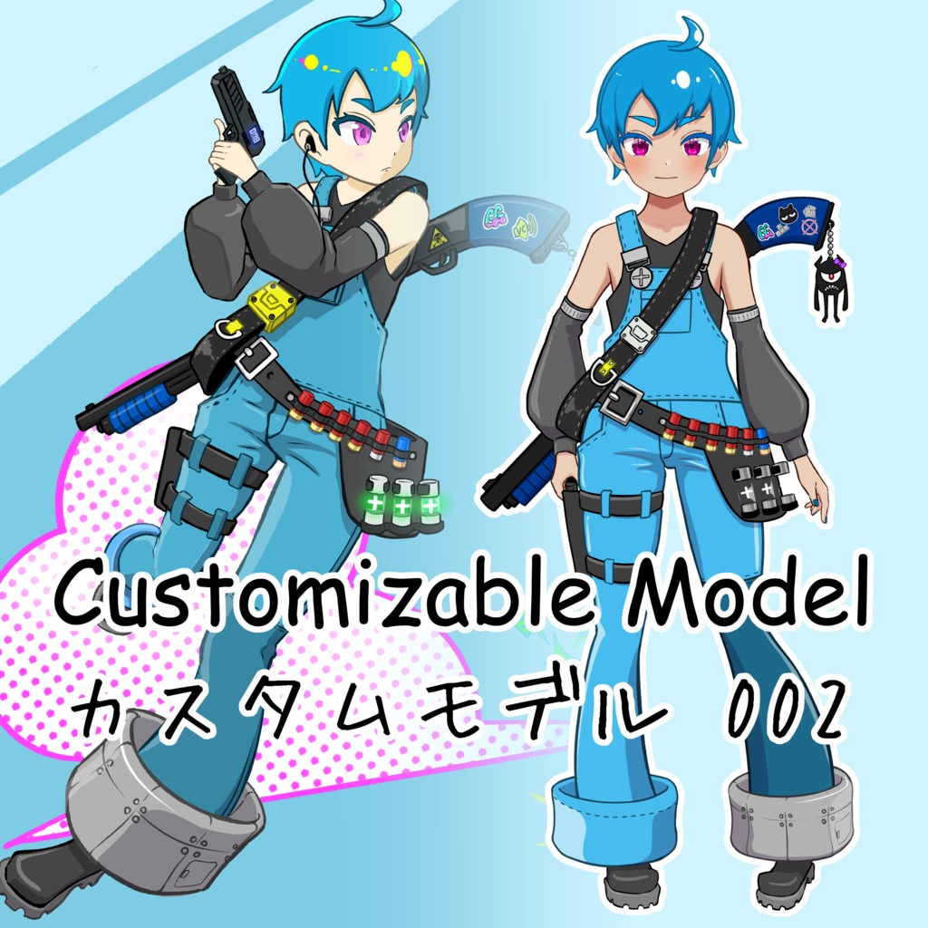 【Live2D_VST】カスタムモデル002_Customizable Model002