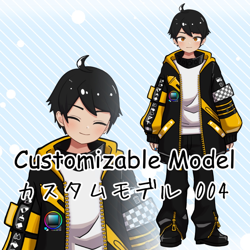 【Live2D_VST】カスタムモデル004_Customizable Model004