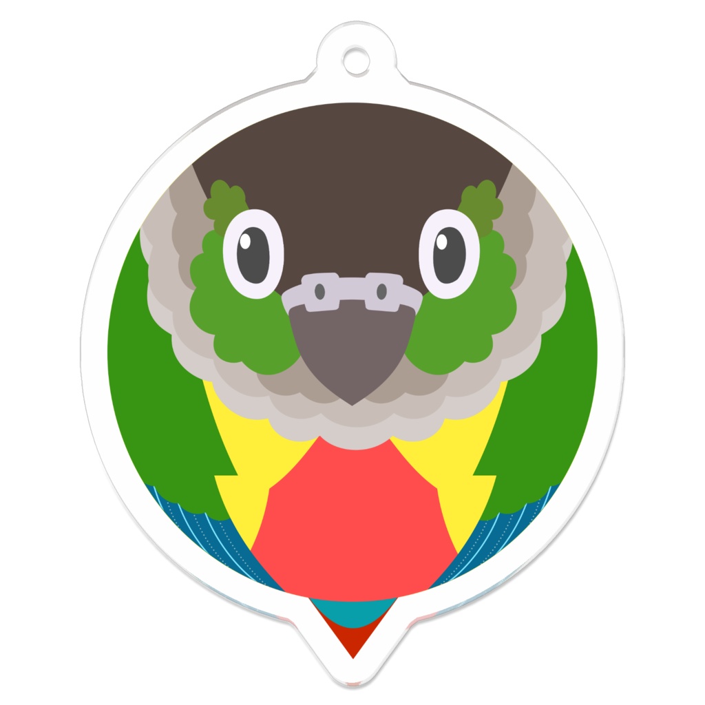 ころころウロコインコキーホルダー