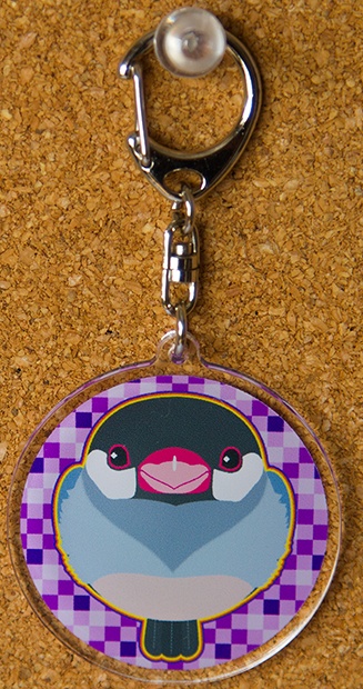 ころころ文鳥キーホルダー2