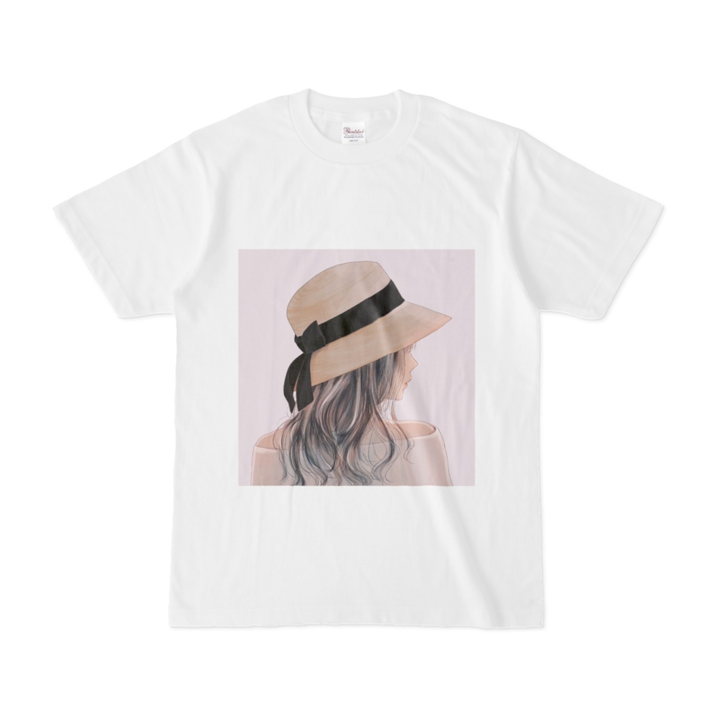 帽子の女の子Tシャツ